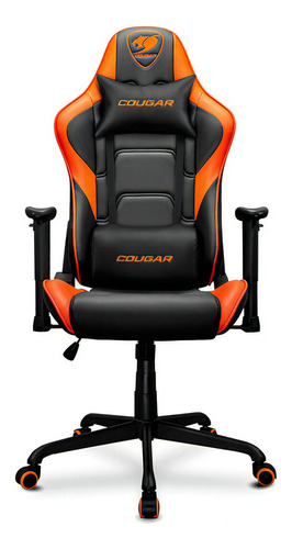 Silla Gamer Deportiva Cougar Armor Elite Naranja/negro Color Negro