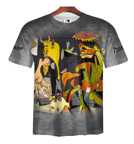 Remera Zt-0382 - Pablo Picasso Guernica A Color