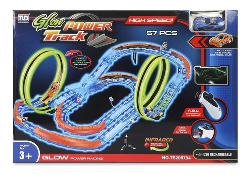 Autopista De Carreras Tengleader Glow Power Track Autopista