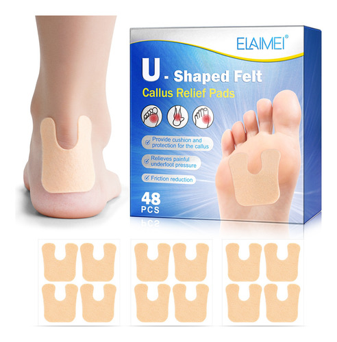 2×almohadillas Para Callos En Forma U, Suaves Y Transpirable