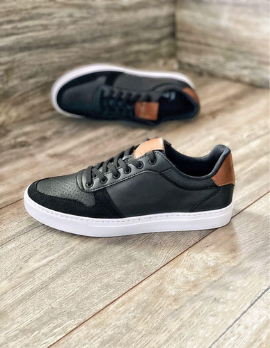 Imagen 3 de 4 de Tenis Casual Hombre Cosidos Liviano Zapato Calzado Caballero