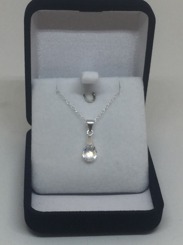 Punto De Luz Pear Cut, Made With Swarovski, Crystal Ab.