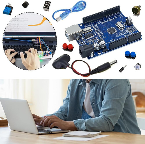 Kit Avanzado Compatible Con Arduino Uno R3 - Completo
