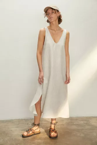 Vestido Lino Premium Toscana - Lino Mujer Desiderata