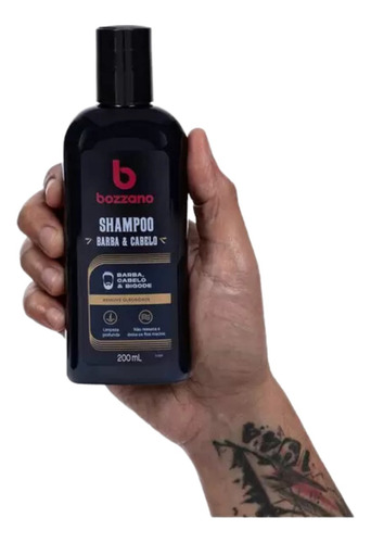 Shampoo Cabelo E Barba Bozzano 200ml