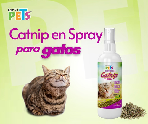 Fancy Pets Catnip En Spray Para Gatos 125 Ml Atrayente Hogar