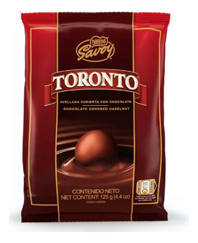 Chocolate Toronto Avellana Cubierta Nestle X125gr
