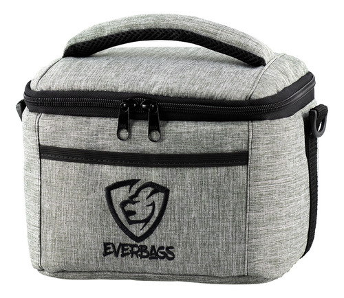 Bolsa Térmica Fitness Marmita Lancheira Mescla Cinza Fit