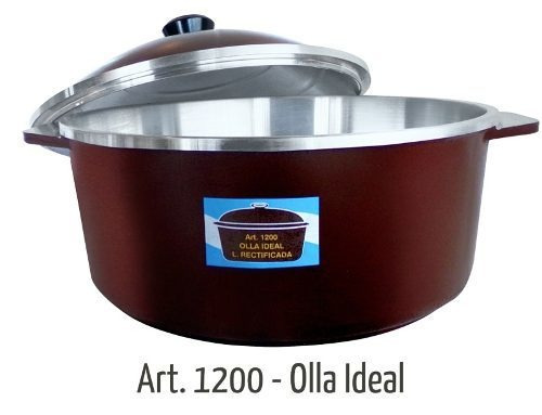 Imagen 2 de 2 de Olla Eterna Rectificada Ideal 1200 6l Marrón Tipo Essen