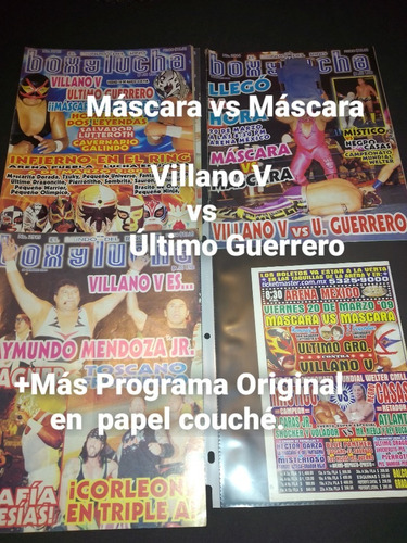 Revistas De Lucha Libre Máscaras Último Guerrero Vs Villano 