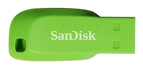 Memoria USB SanDisk Cruzer Blade 16GB 2.0 verde eléctrico