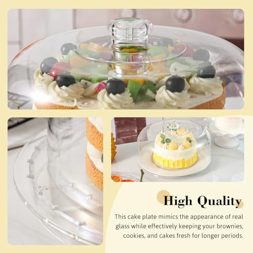 Soporte Para Pastel Vgoodall 12 Con Tapa, Soporte Para Pas