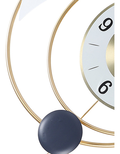 Z Relógio De Parede Decorativo Moderno Com Pêndulo Dourado