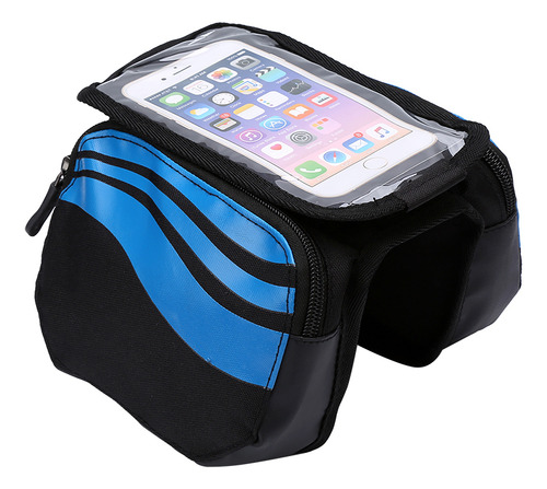Bolsa Para Teléfono Para Bicicleta, Marco De Ciclismo, Doble