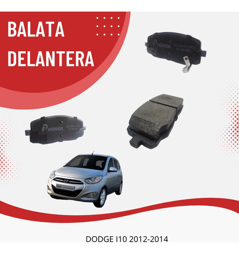 Balata Delantera Dodge L10 2012