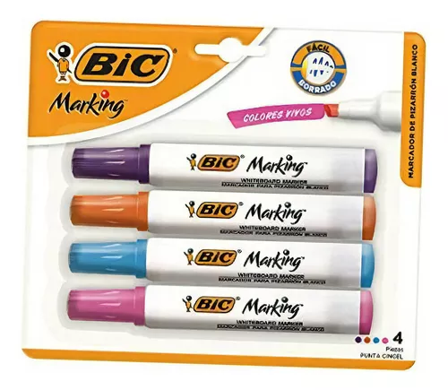 MARCADOR PERMANENTE BIC MARKING CON 6 PZ COLOR SURTIDO - La Hidalgo