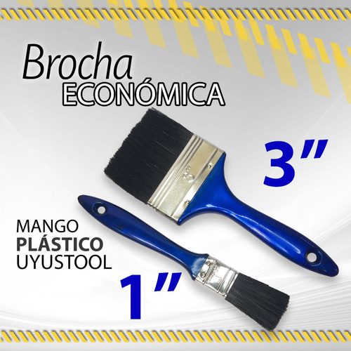 Brocha Mango Plastico Uyustool Economica 1 (09839) 3 (08111)