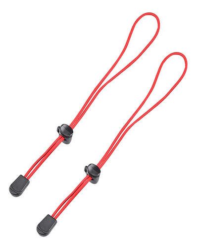 2x Cuerda Elástica 26cm Backpacking Tie Down Bongee Rojo