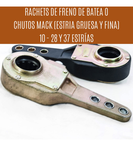 Rachet De Freno De Batea Estria Fina Gruesa Ratche Rache