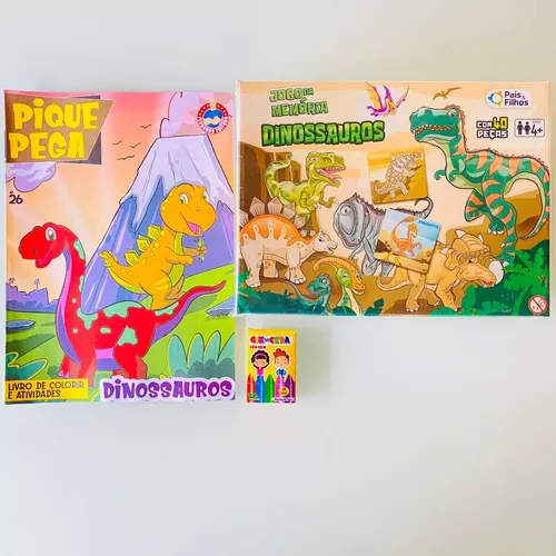 Jogo da Memória Dinossauros Pais e Filhos