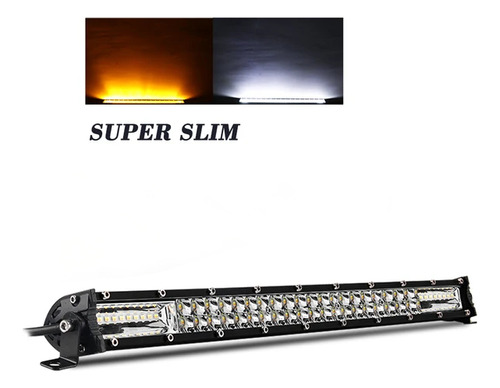 Barra Led Super Slim Dual Color Strobo 180w 18000 Lumenes 