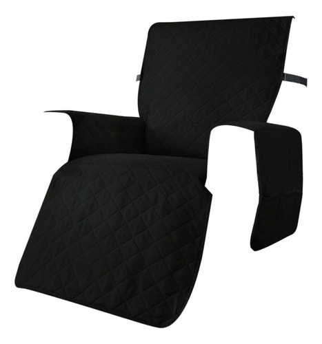 Sofá Reclinable Sofá Protector Impermeable Negro L
