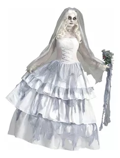 Disfraz De Novia De Fantasma Victoriano Para Mujer Importado