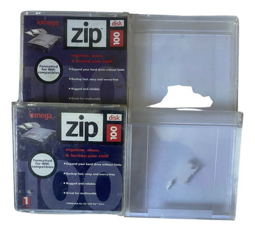 Zip Disk Iomega 100 - Colecionador - Raridade Kit 04 Pcs