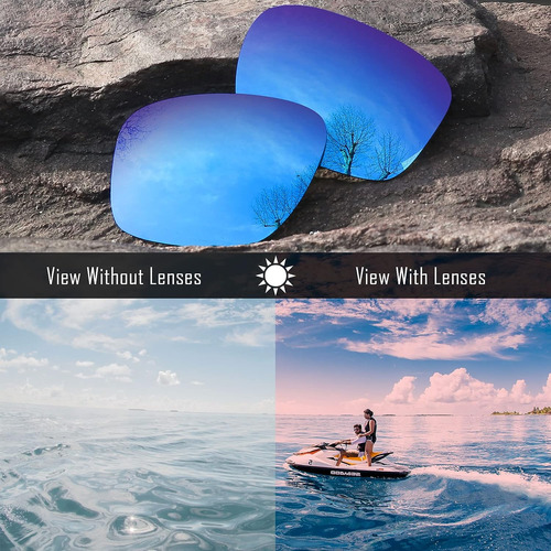 Lentes De Reemplazo Polarizados De Trushell Para Ray-ban Rb4