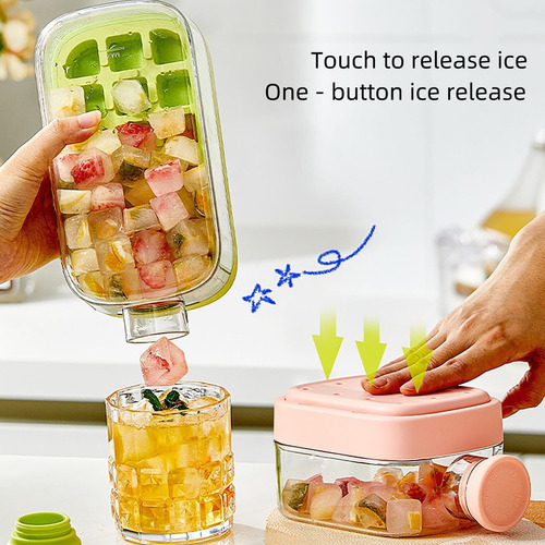 Botella De Cubitos De Hielo, Taza De Hielo Y Agua En Uno,