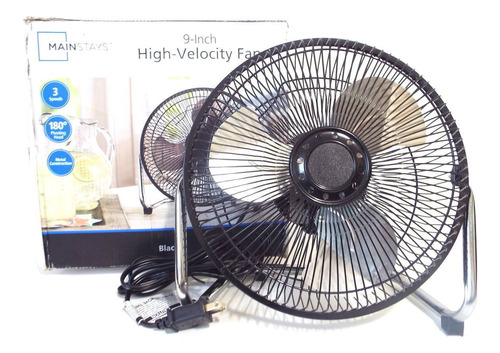 Mainstays, Ventilador De Alta Velocidad, 9 Pulgadas