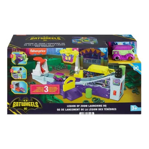 Dc Batman Fisher Price Bathwheels Lanzador Zoom Increible