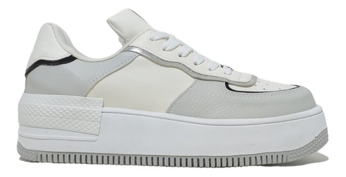 Imagen 3 de 6 de Zapatillas Praga Blanco/gris