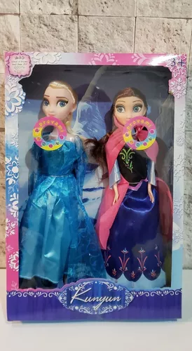 2 Boneca Frozen Musical Ana E Elsa 30cm Musicais no Shoptime