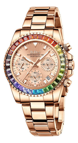 Reloj De Cuarzo Con Calendario De Moda Biden 0163l-1