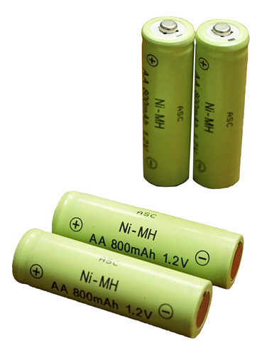 Asc - Pilas Recargables Aa Ni-mh (600 Mah, 12 Unidades, 700