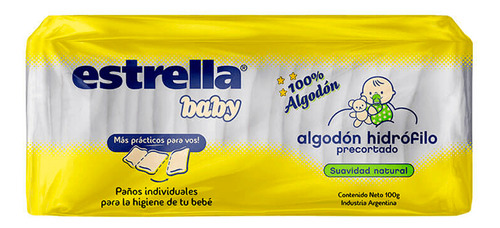 Combo Pañal Estrella Super Pack Algodon Precortado Género Sin género Tamaño Grande (G)