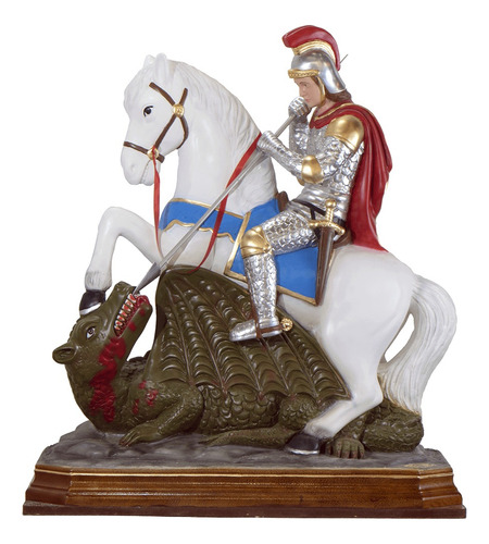 Imagem São Jorge 160 Cm Gesso Resinado * G R A N D E *
