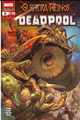 Deadpool A Guerra Dos Reinos, De Alberto Albuquerque, Clay Mcleod Chapman, Nic Klein, Skottie Young. Série Deadpool, Vol. 13. Editora Panini, Capa Mole Em Português, 2020