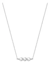 Comprar Collar De Perlas Del Río Diseño Minimalista Unisex Plata 925