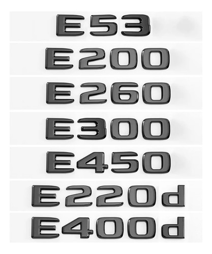 Para Mercedes- Benz E43 E260 Tail Sticker Logo E300d