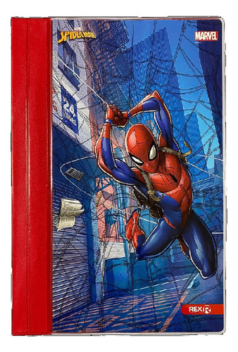 Folder Plástico Con Elástico Spiderman 1.08.2.
