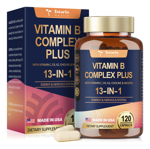 Complejo De Vitamina B Totaria 13 En 1 Con B1, B2, B3, B4, B