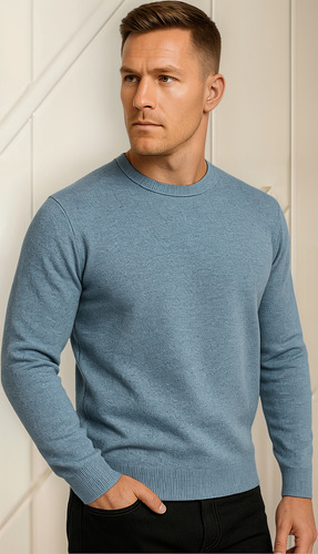 Sweater Hombre Cuello Redondo Premium Pullover Sueter