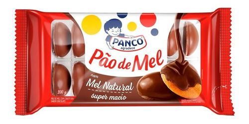 Pão De Mel Com Cobertura De Chocolate Panco 200g