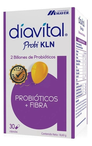 Maver Diavital Probi Kln 2 Billones De Probióticos + Fibra