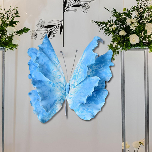 Decoração De Festa Com Borboletas Gigantes, Azul