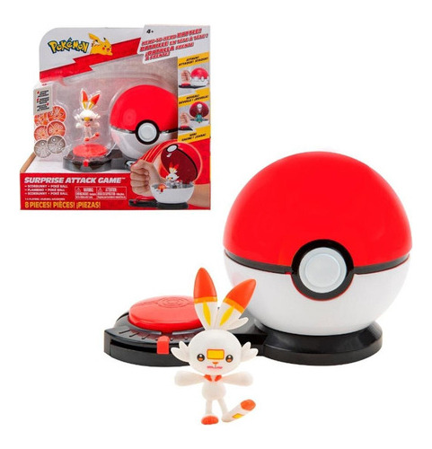 Juego Pokemon Ataque Sorpresa Single Pokebola - Scorbunny