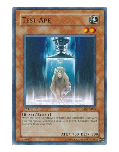 Test Ape (glas-en025) Yu-gi-oh!