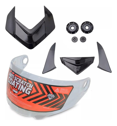 Repuesto Hawk Rs1 Kit Visor C/mecanismo Y Ventilaciones Spot